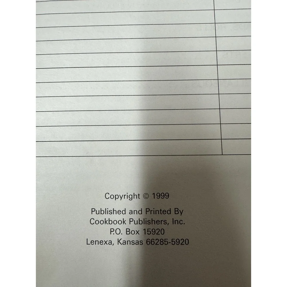 St Peter's Country Kitchen, St Peter's UCC Church Northampton, Pa. Cookbook 1999